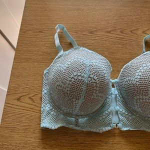 ADORE ME Margaritte light blue lace push up balconette bra